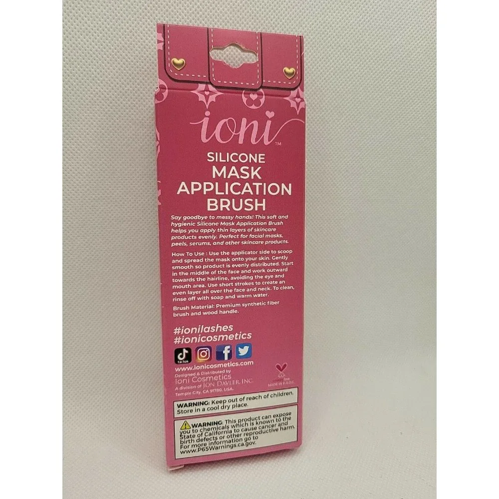 (Bundle 3/$20) Ioni Silicone Mask Application Brush With Makeup brush cleaner - Picture 4 of 6